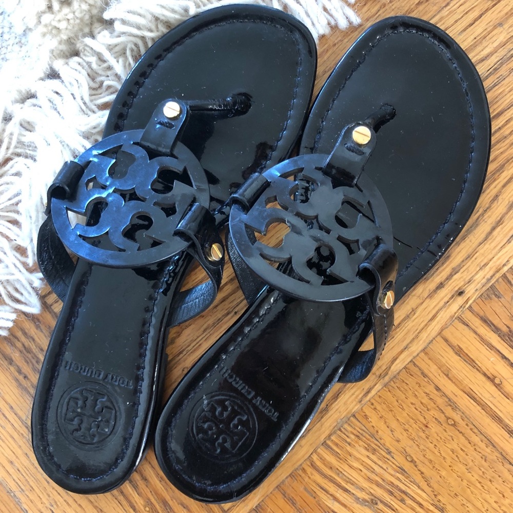 Tori Burch Patent Leather Sandals